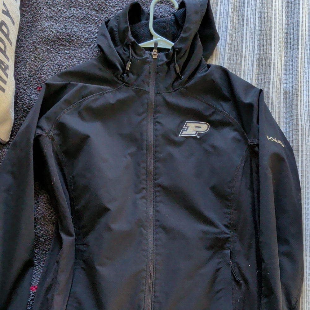 Columbia Black Full-Zip Hooded Jacket